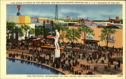 Scene In Front Of The Medicine And Health Building Postcard