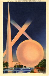 The Trylon And Perisphere 1939 NY World's Fair Postcard Postcard