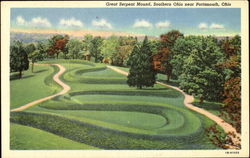 Great Serpent Mound Portsmouth, OH Postcard Postcard