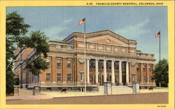 Franklin County Memorial Columbus, OH Postcard Postcard