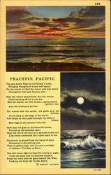 Peaceful Pacific Poems & Poets Postcard Postcard