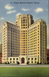 Wesley Memorial Hospital, 250 E. Superior St Chicago, IL Postcard Postcard