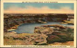 Dry Falls In Grand Coulee Postcard