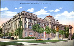 Public Library And Museum Milwaukee, WI Postcard Postcard