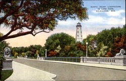 North Point Lighthouse, Lake Park Postcard