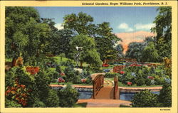 Oriental Gardens, Roger Williams Park Postcard