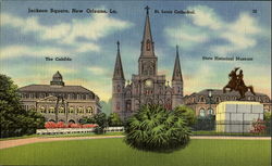 Jackson Square New Orleans, LA Postcard Postcard