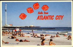 Hello From Atlantic City Postcard