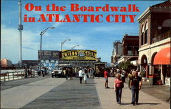 On The Boardwalk In Atlantic City Postcard