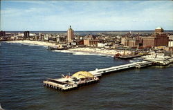 Aerial View Steel Pier Atlantic City, NJ Postcard Postcard