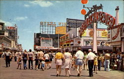 Strollers At The World Famous Boardwalk Atlantic City, NJ Postcard Postcard