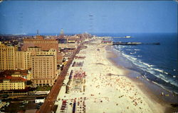 An Airplane View Of Atlantic City New Jersey Postcard Postcard