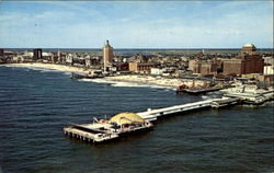 Aerial View Atlantic City New Jersey Postcard Postcard