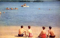 Greetings From Ideal Beach New Jersey Postcard Postcard