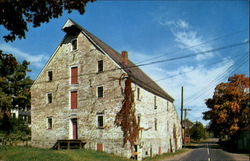 Moravian Gristmill, Hope Warren County Postcard