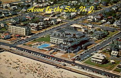 Aerial View Of The Beachfront Postcard