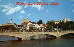 Bridge Over Wesley Lake Postcard