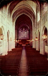 Interior Of Chapel, Princeton University New Jersey Postcard Postcard