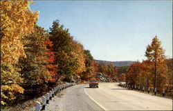 Autumn Along U. S. Highway 206, Near Cranberry Lake, Sussex County Postcard