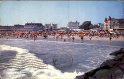 Cape May Beach Looking West New Jersey Postcard Postcard