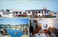 New Marjon Motel, 8th to 9th at Atlantic Ave North Wildwood, NJ Postcard Postcard