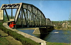 The Delaware River Bridge Milford, NJ Postcard Postcard