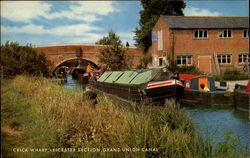 Crick Wharf Leicester Section England Postcard Postcard