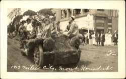 1913 Parade Float Miles City, MT Postcard Postcard