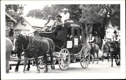 Stagecoach 1961 Kansas Centenial Cowboy Western Postcard Postcard