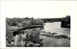 High Bank On The Menominee River Pembine, WI Postcard Postcard