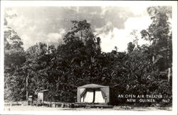 An Open Air Theater New Guinea South Pacific Postcard Postcard