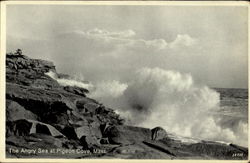 The Angry Sea At Pigeon Cove Postcard