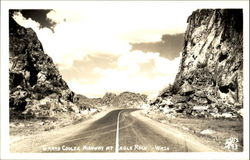 Grand Coulee Highway Eagle Rock Scenic, WA Postcard Postcard