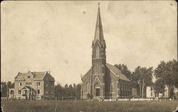 St. Maurice Church Morrisonville, IL Postcard Postcard