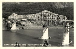 Bridge Of The Gods, Columbia River Highway Scenic, OR Postcard Postcard