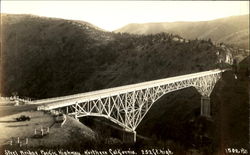 Steel Bridge, Pacific Highway Scenic, CA Postcard Postcard