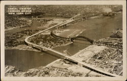 Aerial View Of Triboro Bridge New York City, NY Postcard Postcard