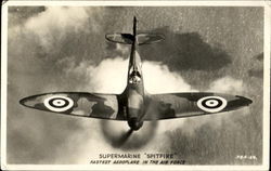 Supermarine Spitfire Aircraft Postcard Postcard