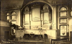 Interior Of The Original Mother Church Boston, MA Postcard Postcard