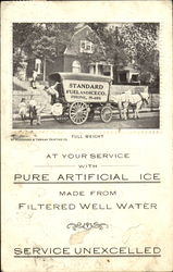 Standard Fuel & Ice Co. Delivery Wagon Advertising Postcard Postcard