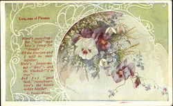 Language Of Flowers Postcard Postcard