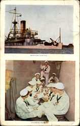 Monitor Puritan Navy Postcard Postcard