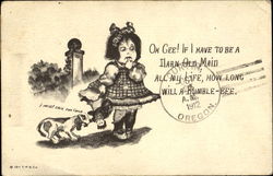 Old Maid Postcard