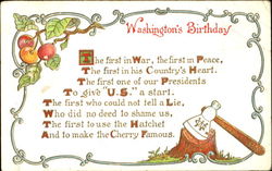 Washington's Birthday Postcard