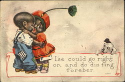 Black Children Postcard