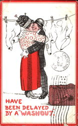 Have Been Delayed By A Washout Romance & Love Postcard Postcard