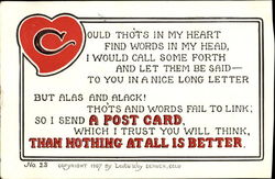 Thoughts in My Heart Postcard