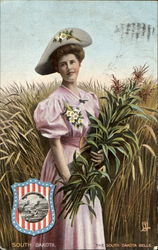 The South Dakota Belle State Girls Postcard Postcard