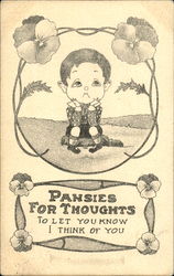 Pansies For Thoughts Postcard