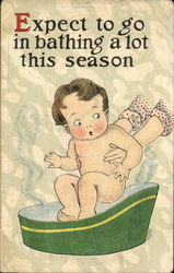 Expect To Go In Bathing A Lot This Season Postcard